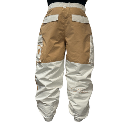 White and Khaki Mogul Pants