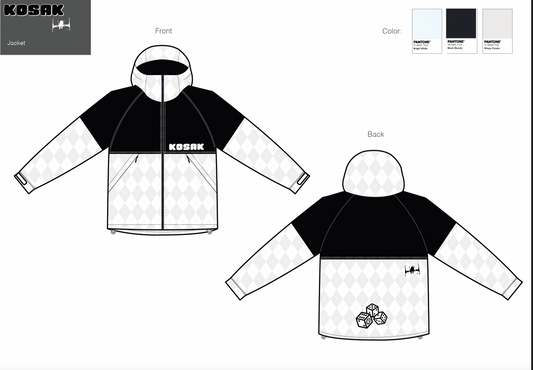 The Hard 8 Black and White Jacket